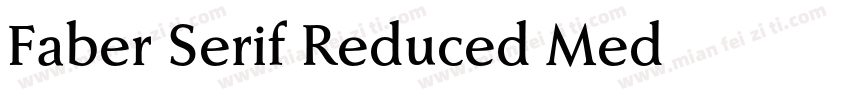 Faber Serif Reduced Med字体转换